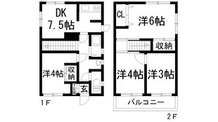 平野2丁目貸家の物件間取画像